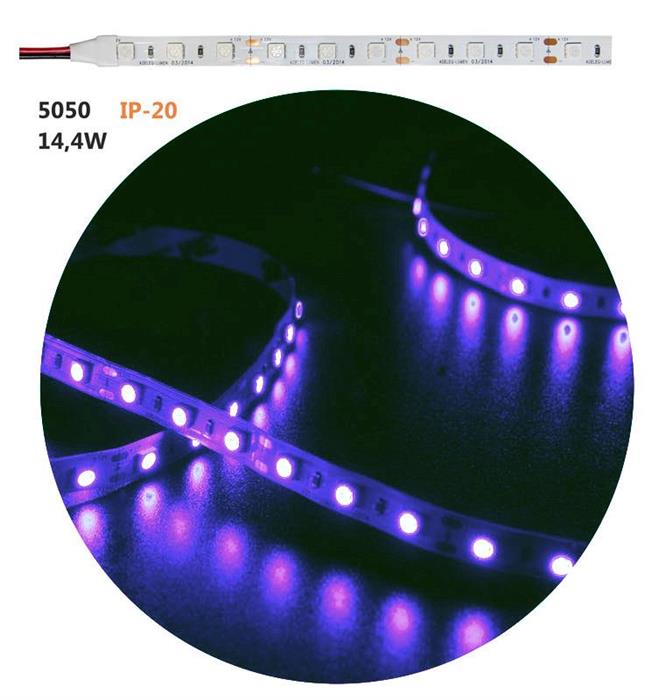 LED BANDA 12V 14.4W RGB IP20 05-34129/RGB
