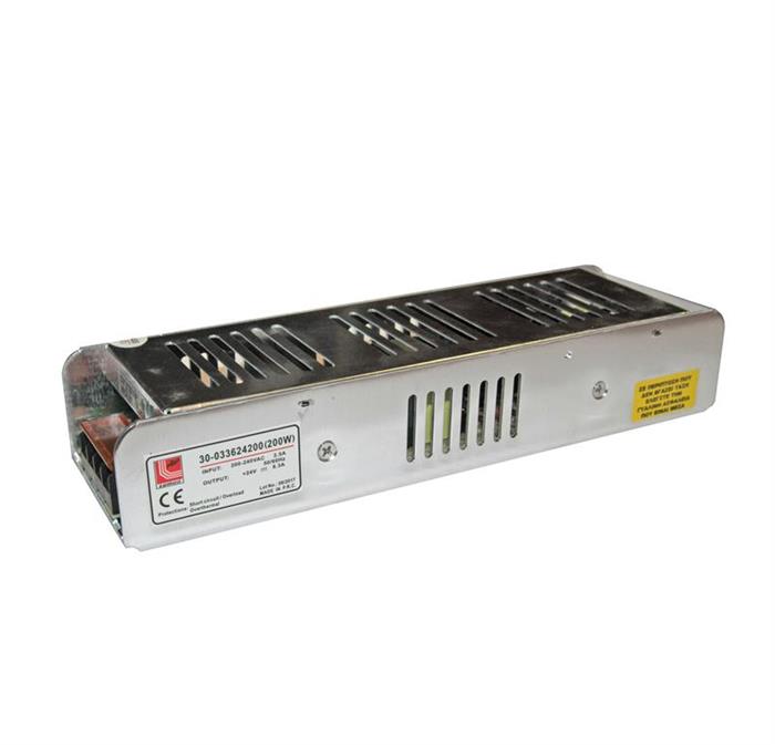 LED TRANSF 24V 200W IP20 05-041/200