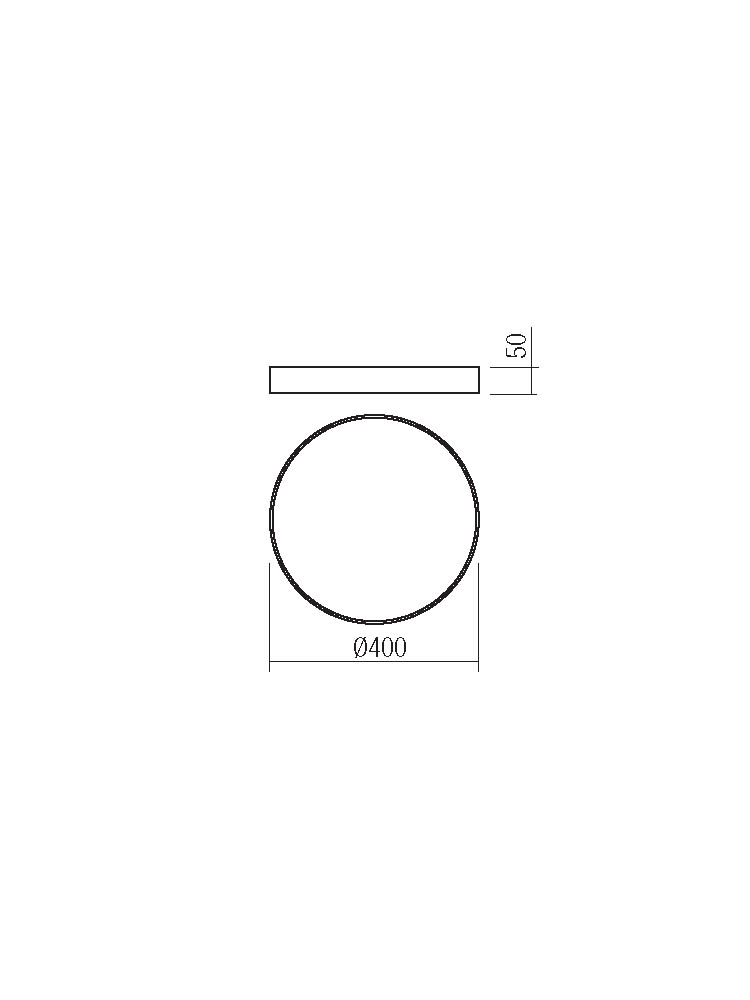 REDO 05-931 KNOB plafoniera diam.40 PL LED 36W WH 3000-6500 (5.1.2)