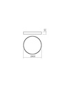 REDO 05-931 KNOB plafoniera diam.40 PL LED 36W WH 3000-6500 (5.1.2)