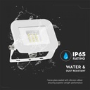 PROIECTOR CU LED 10W 4000K PRO-S ALB IP65