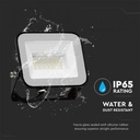 PROIECTOR CU LED 20W 4000K 1620 lm CIP LED SAMSUNG IP65 NEGRU
