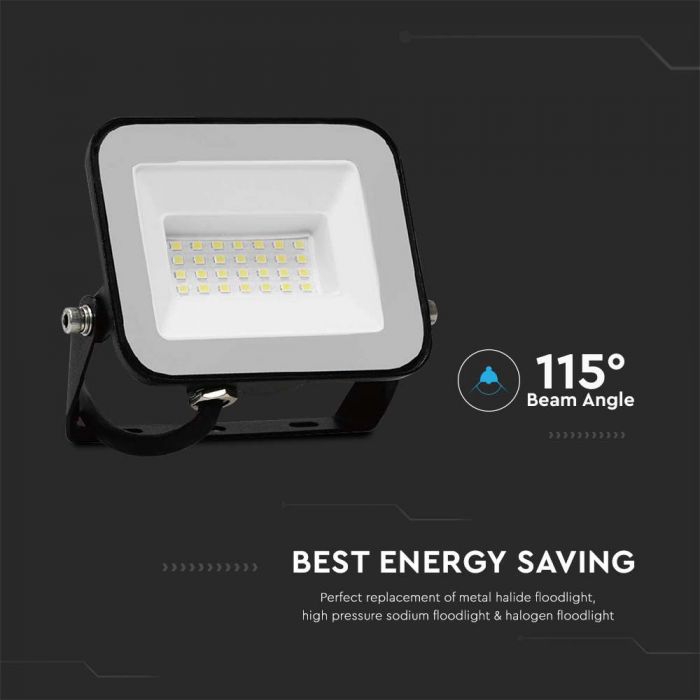 PROIECTOR CU LED 20W 4000K 1620 lm CIP LED SAMSUNG IP65 NEGRU