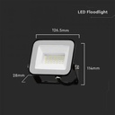 PROIECTOR CU LED 20W 4000K 1620 lm CIP LED SAMSUNG IP65 NEGRU