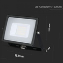 PROIECTOR CU LED 20W 6400K 1600 lm IP65 NEGRU