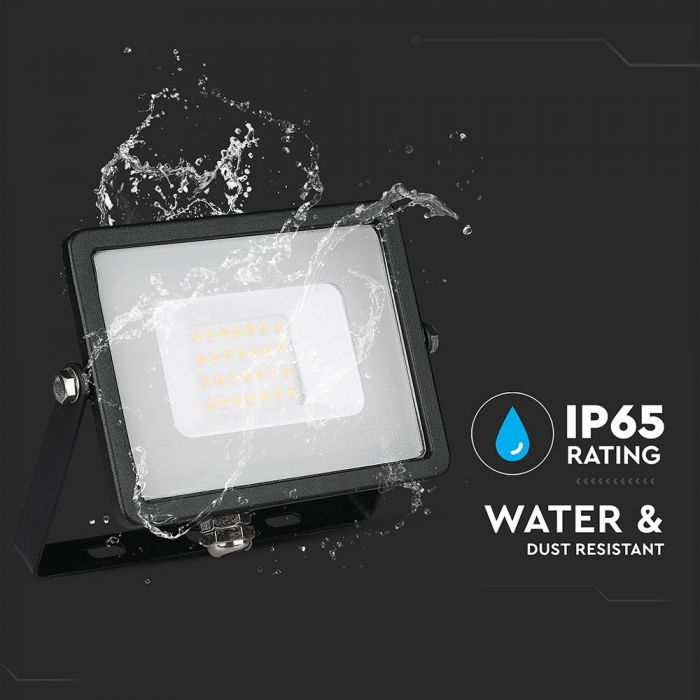 PROIECTOR CU LED 20W 6400K 1600 lm IP65 NEGRU
