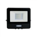 PROIECTOR CU LED CU SENZOR  PIR 20W 6500K 1620 lm CIP LED SAMSUNG IP65 NEGRU
