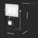 PROIECTOR CU LED SENZOR 10W 6400K 800 lm IP65