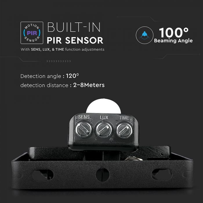 PROIECTOR CU LED SENZOR 10W 6400K 800 lm IP65