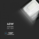 PROIECTOR CU LED SI PANOU SOLAR 40W 6000K 3100 lm IP65
