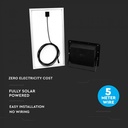 PROIECTOR CU LED SI PANOU SOLAR 40W 6000K 3100 lm IP65