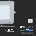 PROIECTOR CU LED_150W 4000K 12000 lm IP65 GRI