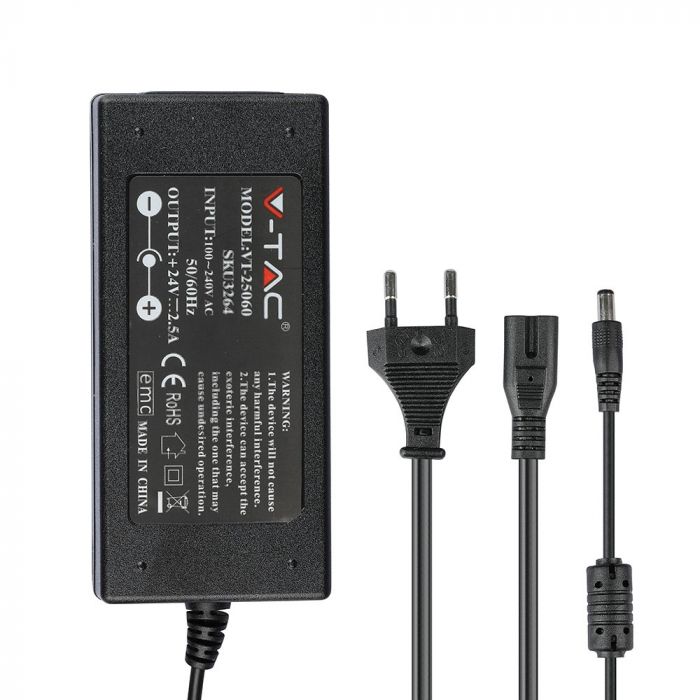 LED TRANSF 24V 60W IP44 PLASTIC
