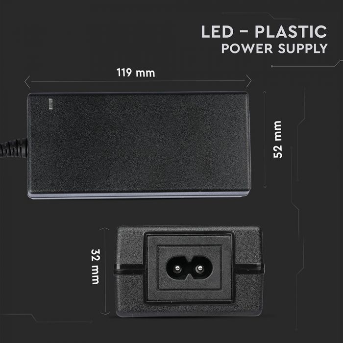 LED TRANSF 24V 60W IP44 PLASTIC