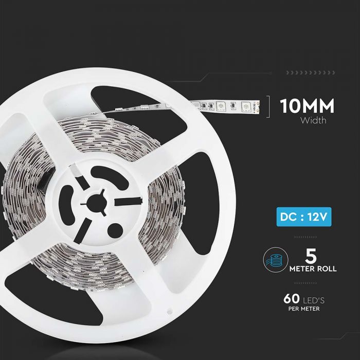 LED BANDA 12V IP20 3000K 10.8W 900 lm/m (5ml/rola)