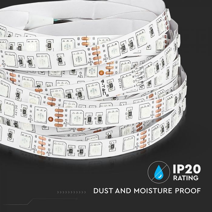 LED BANDA 12V IP20 RGB 7W 900 lm/m (5ml/rola)