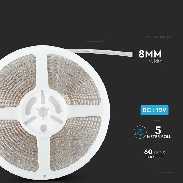LED BANDA 12V IP65 6500K 4.2W 420 lm/m (5ml/rola) 212031