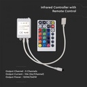 LED CONTROLLER RGB+WHITE 12/24V 10A IR