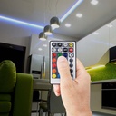 LED CONTROLLER RGB+WHITE 12/24V 10A IR