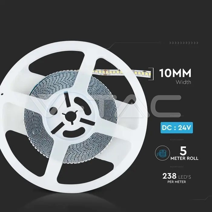 LED BANDA 24V IP20 3000K 18W 2430 lm/m (5ml/rola)