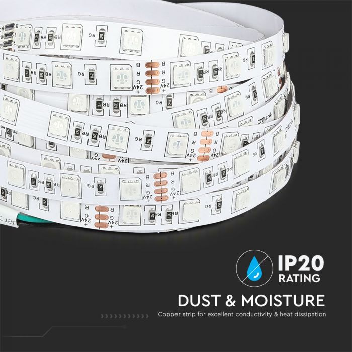 LED BANDA 24V IP20 4000K 10W 830 lm/m (5ml/rola)