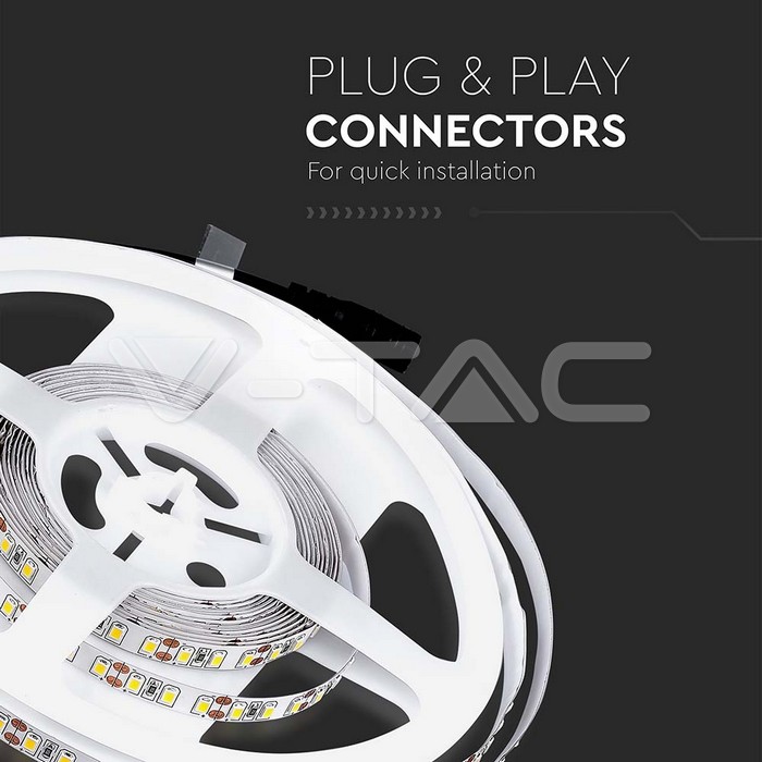 LED BANDA 24V IP20 6500K 7.2W 800 lm/m (5ml/rola)