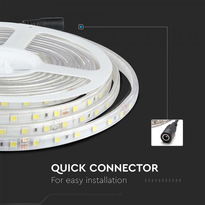 LED BANDA 24V IP65 4000K 9W 830 lm/m (10ml/rola)