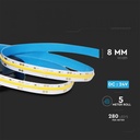 LED BANDA COB 24V 6500K 10W 280 LED-uri 5m IP20 212654