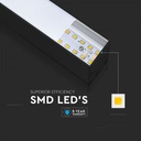 LAMPA LINIARA 40W 3270 LM 4000K SUSP. NEGRU 1200x35x67 MM 21374 VT-7-40-N