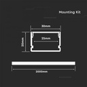 PROFIL LED IN KIT CU DISPERSOR 30x20mm (2ml/buc)