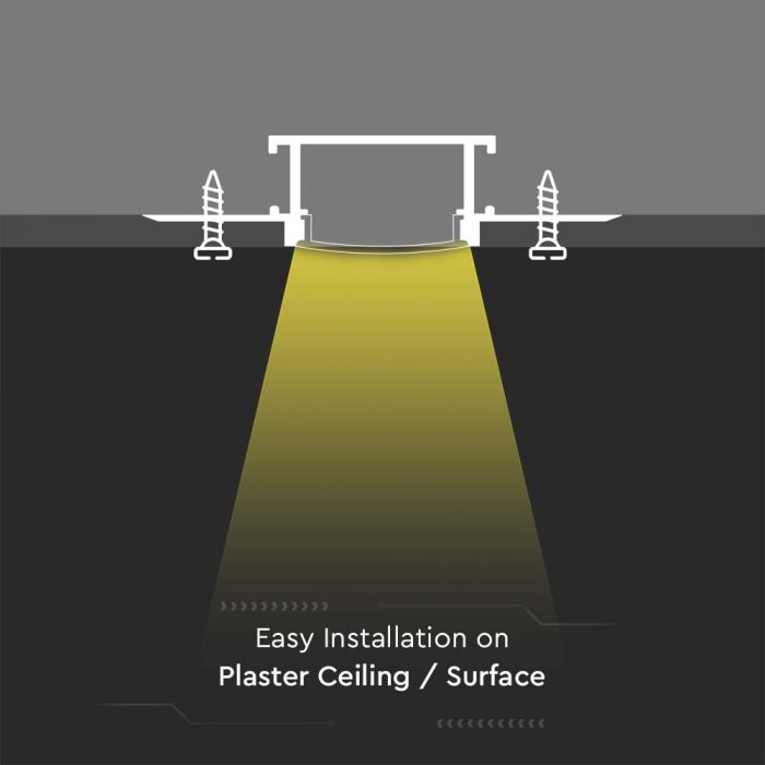 PROFIL LED IN KIT CU DISPERSOR LAPTOS 30x10mm RIGIPS (2ml/buc)