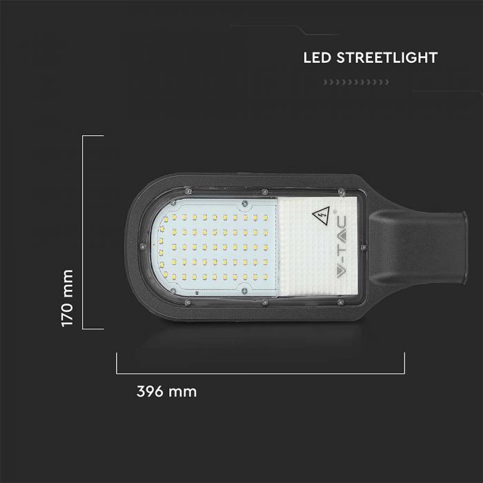 CIL STRADAL 50W 4000K 4200LM IP65 NEGRU VT DIAMM-60mm