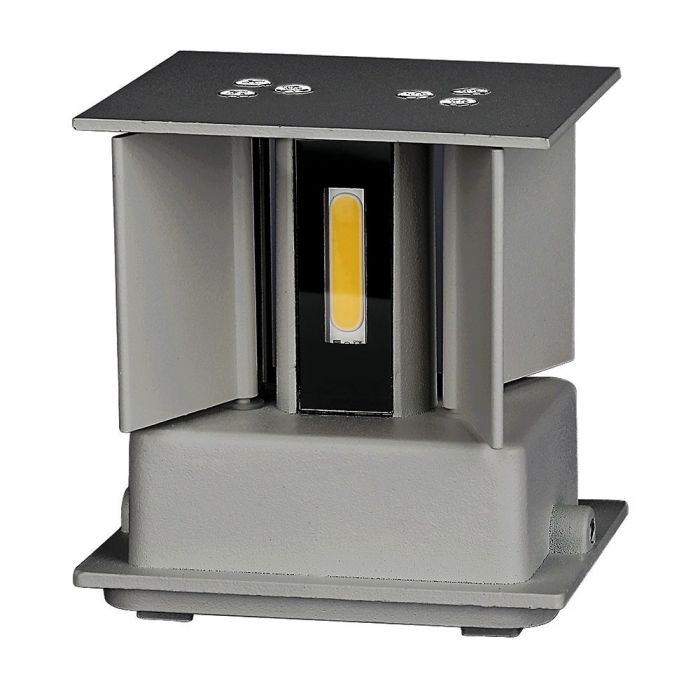 CIL ARH APLICA 3000K 12W 1100 lm PATRATA GRI 2-WAY IP65 VT