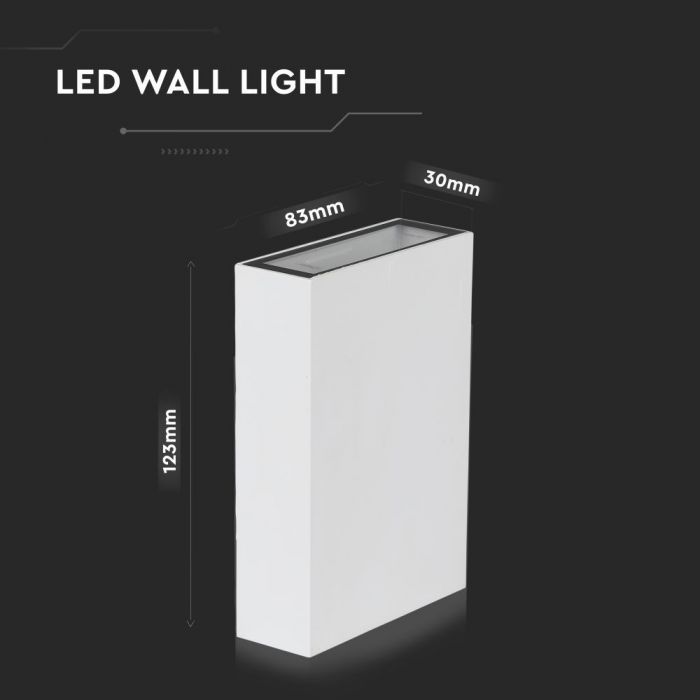 CIL ARH APLICA 3000K 4W 150 lm ALBA 2-WAY D:83x123x30mm IP65 VT