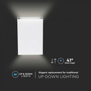 CIL ARH APLICA 3000K 4W 150 lm ALBA 2-WAY D:83x123x30mm IP65 VT