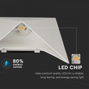 CIL ARH APLICA 3000K 5W 550 lm ALBA 1-WAY D:170x170x75mm IP65 VT