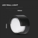 CIL ARH APLICA 3000K 6W 400 lm ROTUNDA NEAGRA Ř133x67mm IP65 VT