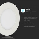 DOWNLIGHT CU LED 3000K 12W 1000 lm IP20 ROTUND D=170x12mm VT