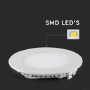 DOWNLIGHT CU LED 3000K 6W 420 lm IP20 ROTUND D=120x12mm PREMIUM VT