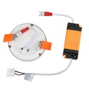 DOWNLIGHT CU LED 3000K 8W 800 lm IP20 ROTUND D=100x8mm VT