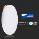 DOWNLIGHT CU LED 4000K 12W 750 lm IP20 ROTUND D=120x32mm VT