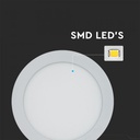 DOWNLIGHT CU LED 3000K 22W 1800 lm IP20 ROTUND D=240x12mm VT