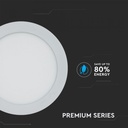 DOWNLIGHT CU LED 3000K 22W 1800 lm IP20 ROTUND D=240x12mm VT