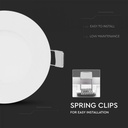 DOWNLIGHT CU LED 3000K 3W 130 lm IP20 ROTUND D=84x12mm VT