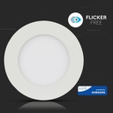 DOWNLIGHT CU LED 3000K 6W 420 lm IP20 ROTUND D=120x12mm VT