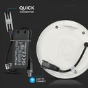 DOWNLIGHT CU LED 3000K 6W 420 lm IP20 ROTUND D=120x12mm VT