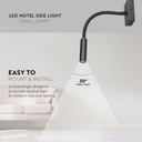 CIL INTERIOR APLICA LED 3000K 3W 180 lm D:80x80x25mm NEAGRA VT
