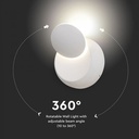 CIL INTERIOR APLICA LED 3000K 5W 550 lm ROTUNDA D:140x105x140mm ALBA VT