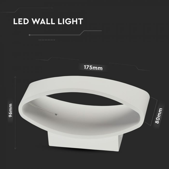 CIL INTERIOR APLICA LED 4000K 5W 550 lm D:175x80x96mm ALBA VT