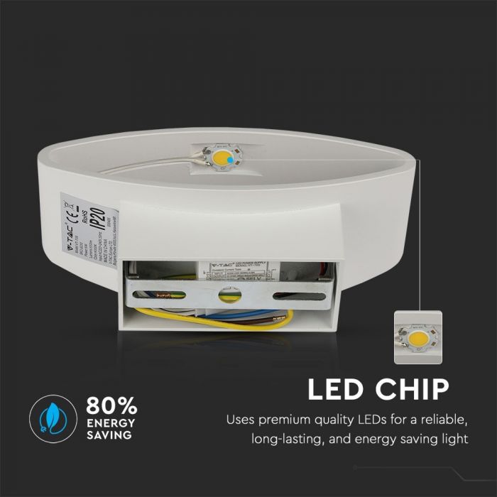 CIL INTERIOR APLICA LED 4000K 5W 550 lm D:175x80x96mm ALBA VT